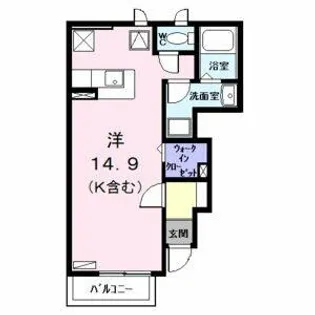 ハーフ・ムーン【1階】の間取り