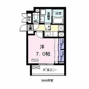 アニメート泉【3階】の間取り