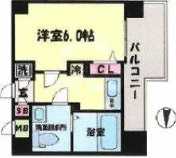 エスリード桜ノ宮レジデンス【11階】の間取り