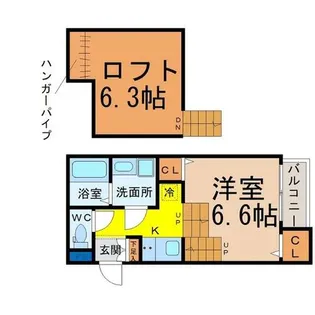 Vita鳴浜【1階】の間取り