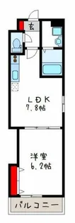 プロスパーコート長瀬【1階】の間取り