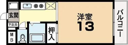 グランパティキサイチ【1階】の間取り