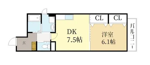 パトラス【210号室】の間取り