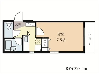 パレット【506号室】の間取り