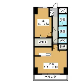 ブリス【2階】の間取り