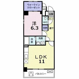 カーサAN(アン)【2階】の間取り