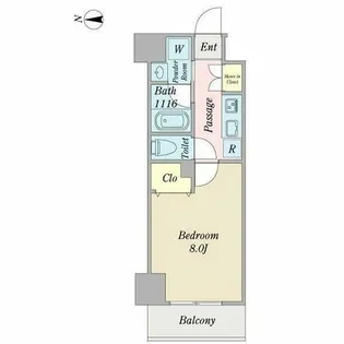 プロシード金山3【8階】の間取り