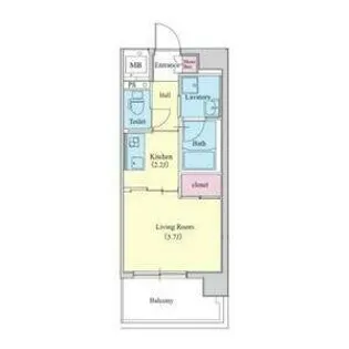 エスポアール泉【7階】の間取り