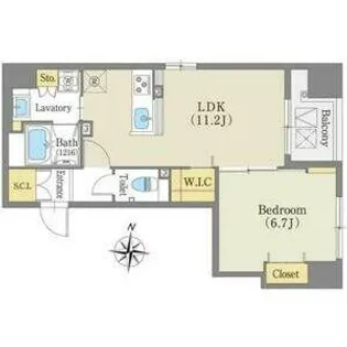 ルーエ錦【3階】の間取り