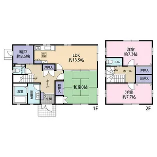 大阪府東大阪市宝持2丁目【一戸建】の間取り