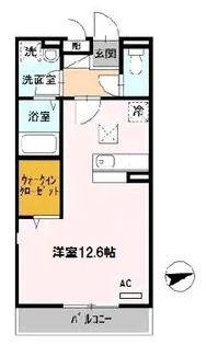 ラローラン【3階】の間取り