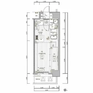 メイクスアート名駅南Ⅳ【11階】の間取り