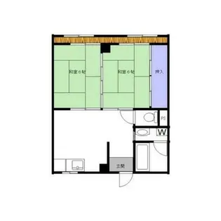 成和コーポ【2階】の間取り