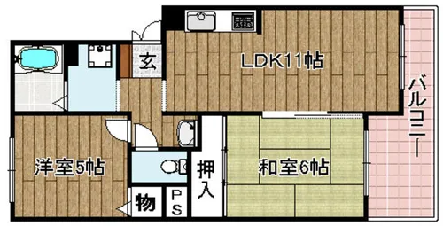 高井マンション【3階】の間取り