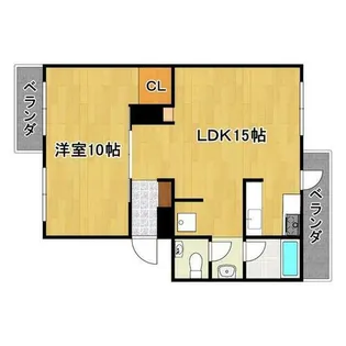 厚生年金住宅C棟【1階】の間取り