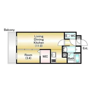 ジーメゾン垂水エスペーロ【1階】の間取り