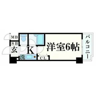 エスリード三宮フラワーロード【10階】の間取り