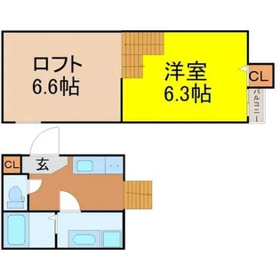 A.K.15六番町【1階】の間取り
