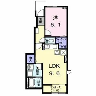 エスポワール KⅢ【1階】の間取り