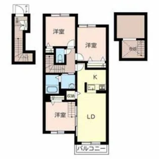 ハートフルハイツⅡ【2階】の間取り