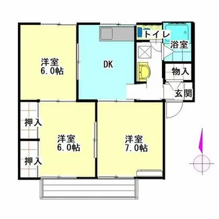 フリーデンハイム【2階】の間取り