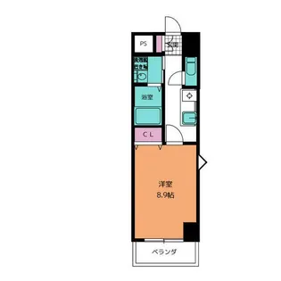 ウイステリア名城【7階】の間取り