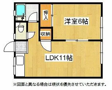 福岡県北九州市八幡西区折尾2丁目【アパート】の間取り