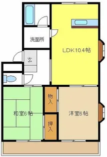 レジェンドShikita【3階】の間取り