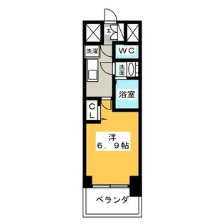 プレサンス丸の内アデル【12階】の間取り