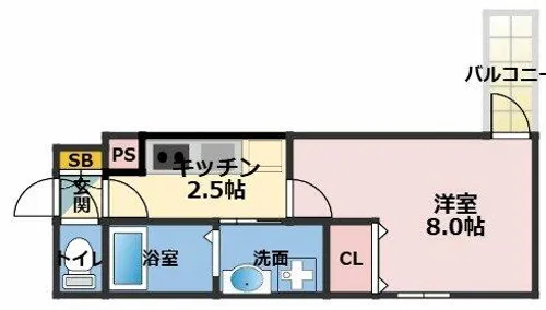 京橋フォーシーズンズ【4階】の間取り