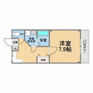 サンエイ第一ビル【4階】の間取り