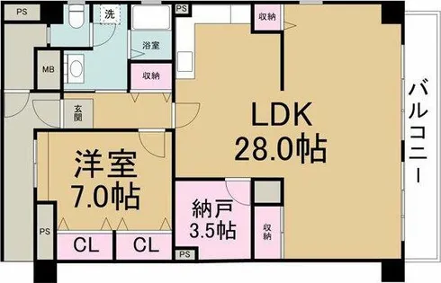 アーバンドエル新栄【3階】の間取り