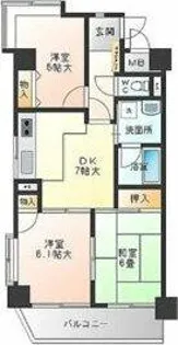 シティコーポ鯛取【3階】の間取り