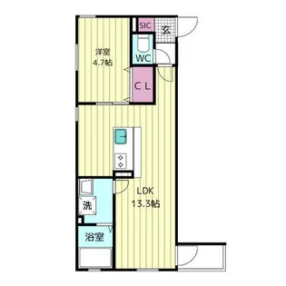 RUSCELLO鳥羽見【3階】の間取り
