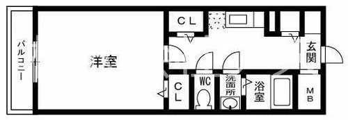 福岡県福岡市中央区平尾1丁目【マンション】の間取り