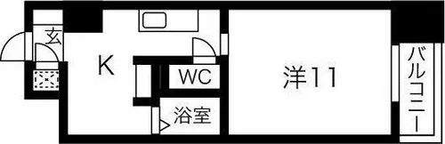プリマヴェール名駅シュール【7階】の間取り