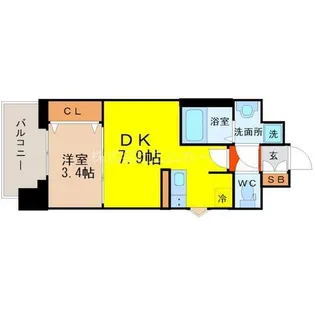 プレサンスNAGOYA本陣【11階】の間取り