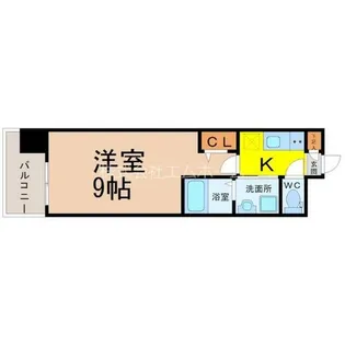 パルティール浅間町【8階】の間取り