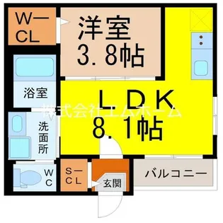 アダージョ六番町【2階】の間取り