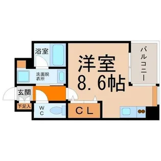 CITY SPIRE名古屋大須【8階】の間取り