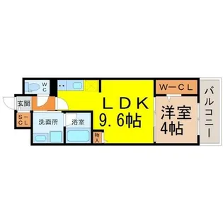 ロイヤルスクエア徳川【8階】の間取り
