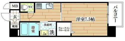 アピアランス歯大前Ⅱ【5階】の間取り