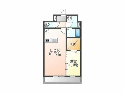 SOLUNA南小倉駅前 Ⅰ【7階】の間取り