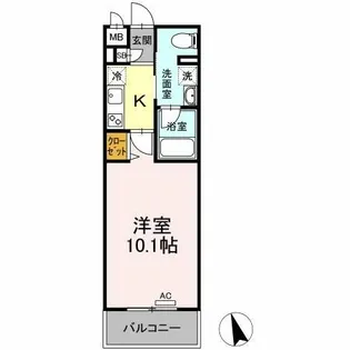 ニシコービルディング門司【1階】の間取り