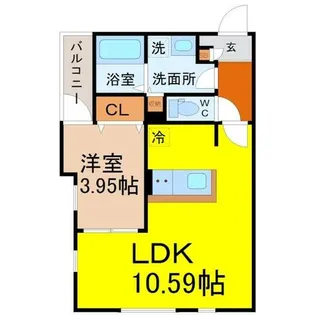 DEVELD大曽根【2階】の間取り
