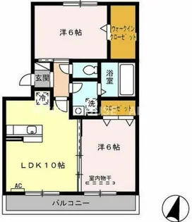 F エフ【2階】の間取り