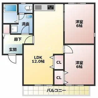 セジュール源【2階】の間取り
