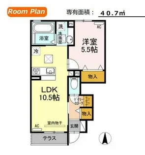 プランドールⅦ B棟【1階】の間取り