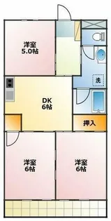 ユトリロ牧野【5階】の間取り