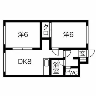 クレイドル元町【102号室】の間取り